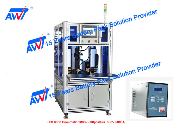 Lithium-Batterie-Stellen-Schweißer Double Side AWT automatischer 18650 32650 HDL6030 pneumatisches 2800-3500pcs/Hours 380V 5000A